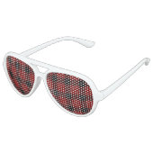 Rode buffelplaat aviator zonnebril (Gekanteld)