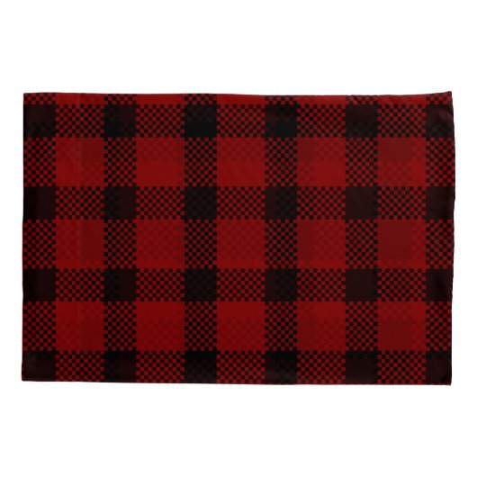 Rode buffelplaat kussensloop (Achterkant)