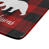 Rode buffels en Beer | Persoonlijke naam Cadeaut Snijplank (Hoek)