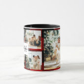 Rode buffels en collage foto's met Initiaal Mok (Midden)