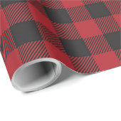 Rode buffels met kerstpatronen voor kerstpatronen cadeaupapier (Rol Hoek)