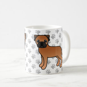 Rode Bullmastiff Schattige Cartoon Hond Koffiemok