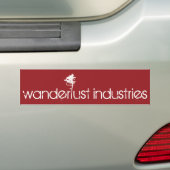 Rode bumpersticker in doos (Op auto)