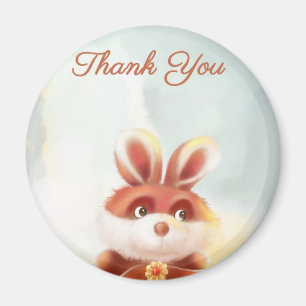 rode bunny Dank je Magnet Magneet