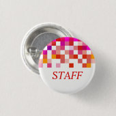Rode Button met wit (Voorkant /achterkant)