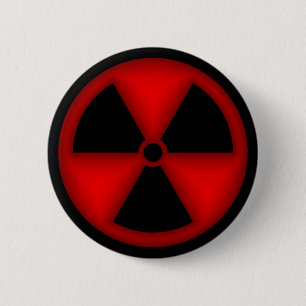 Rode Button voor het stralingssymbool
