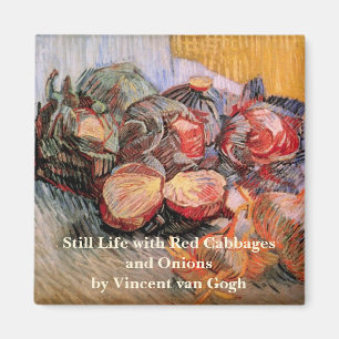 Rode Cabbages en uien door Vincent van Gogh Magneet