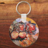 Rode Cabbages en uien door Vincent van Gogh Sleutelhanger (Voorkant)