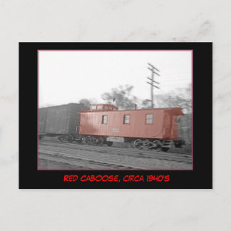 Rode Caboose, Briefkaart ongeveer 1940