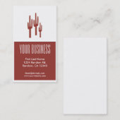 Rode cactus aanpasbare visitekaartjes (Voorkant / Achterkant)