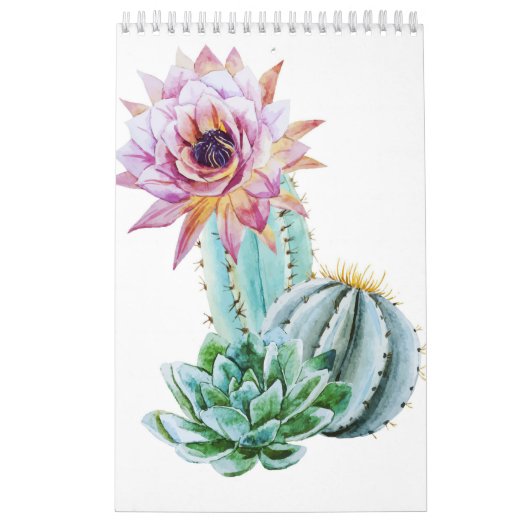 Rode cactus kalender (Hoes)