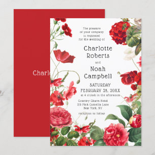 Rode Camellia, land met bloeiende hevige regenwoud Kaart