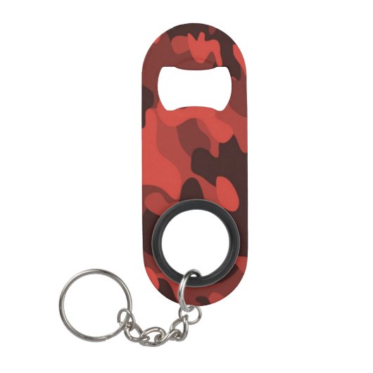Rode Camo Mini Flessenopener (Voorkant)