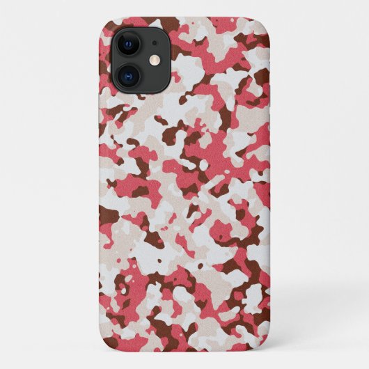 Rode camouflage Case-Mate iPhone case (Achterkant)