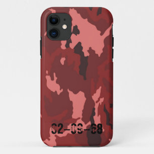 Rode camouflage iPhone 11 hoesje