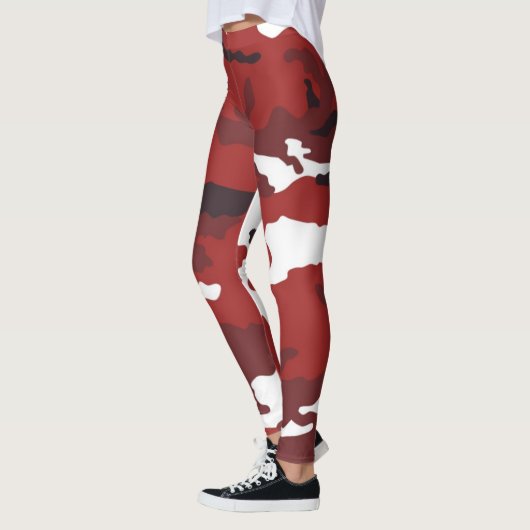 Rode camouflage leggings (Links)