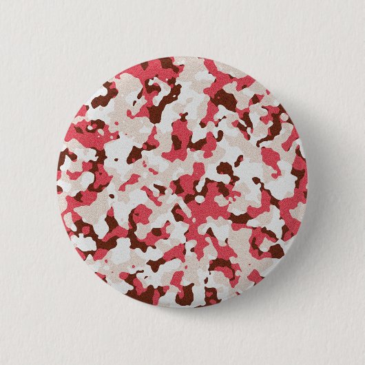 Rode camouflage ronde button 5,7 cm (Voorkant)