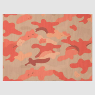 Rode camouflage tissuepapier