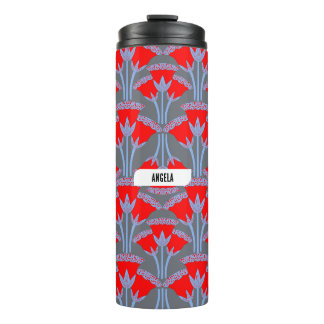 Rode Campanulapersonalisierte thermische tumbler Thermosbeker