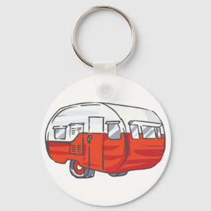 Rode Camper Sleutelhanger