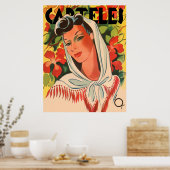 rode cape poster (Keuken)