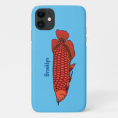 Rode cartoon in Arowana Case-Mate iPhone Case (Achterkant)