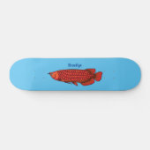 Rode cartoon in Arowana Skateboard (Horizontaal)
