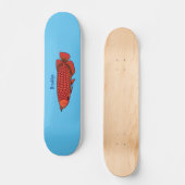 Rode cartoon in Arowana Skateboard (Voorkant)