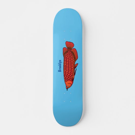Rode cartoon in Arowana Skateboard (Voorkant)