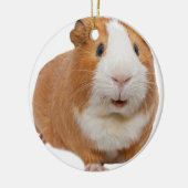 rode cavia keramisch ornament (Links)