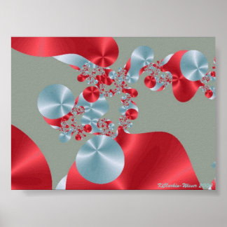 Rode cellen en witte cellen poster