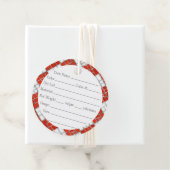 RODE CHECK MOZAÏEK 2" Rond Garen Labels (In situ)