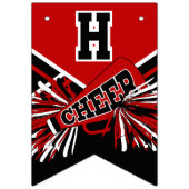 Rode Cheerleader Verjaardag Vlaggetjes (Tweede vlag)