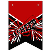 Rode Cheerleader Verjaardag Vlaggetjes (Eerste vlag)