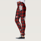 Rode cheque kerst leggings (Links)