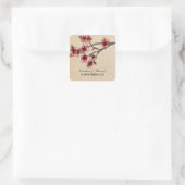 Rode Cherry Blossom Wedding Stickers (Tas)