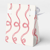 Rode Cherry Cupcake Roze Meisje Baby shower Bedankdoosjes (Achterkant)