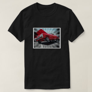 Rode Chevrolet Impala Lowrider Klassieke auto T-shirt