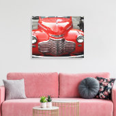 Rode Chevy Coupe Canvas Afdruk (Insitu (Woonkamer))