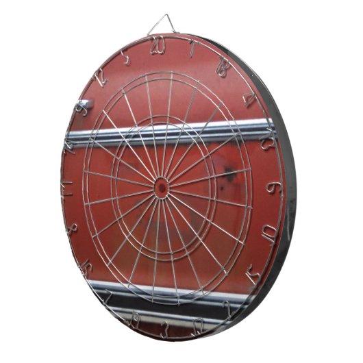 Rode Chevy Silver Trim Dartbord (Voorkant Rechts)