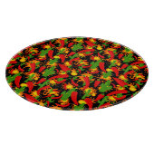 Rode Chili Peppers Snijplank (Hoek)