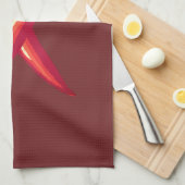 Rode Chili Peppers Theedoek (Quarter Fold)