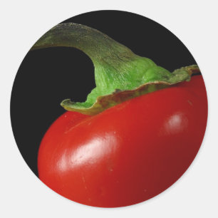 Rode chili ronde sticker