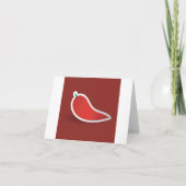 Rode Chilipeper Bedankkaart (Voorkant)