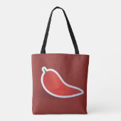 Rode Chilipeper Draagtas (Achterkant)