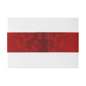 Rode Chinese bruiloft op maat Uitnodigingen Wikkel (Achterkant Voorbeeld)