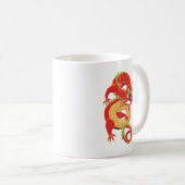 Rode Chinese draak Koffiemok (Voorkant rechts)