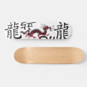 Rode Chinese draak Skateboard (Horizontaal)