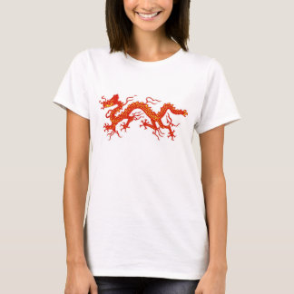rode chinese draak t-shirt