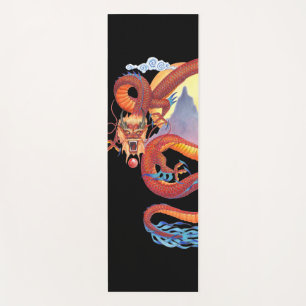 Rode Chinese draak Yogamat